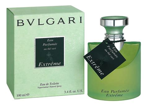 bvlgari perfume green bottle.